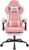 Gaming Chairs – SUKIDA Gaming Chair Computer Chair Ergonomic Gaming Chair with Footrest Office Chair Ergonomic Computer Chair with Lumbar Support Pink White