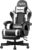 Gaming Chairs – Gaming Chair Gamer Chair – Ergonomic Gamer Chair with Footrest Headrest and Lumbar Support Height Adjustable Load Capacity Gaming Chair Tellable Padded 150 kg PC Chair Swivel Chair Black
