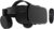 VR Brille für Handys, Bluetooth VR Headset für iPhone/Samsung Handy 3D Virtual Reality Brille mit kabelloser Fernbedienung, VR Brille für Filme und Spiele kompatibel mit Android/iOS-Handys (schwarz)