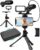 Movo iVlogger Vlogging-Kit für das iPhone – Lightning-kompatibles Video Vlogging Set – Zubehör: Handy Stativ, Handyhalterung, LED-Licht und Richtmikrofon – YouTube Starter Set oder iPhone Vlogging
