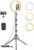 12,6 Zoll Ringlicht mit Groß Stativ Handy (Gesamthöhe 180 cm), Pnitri Großes Ringleuchte & Selfie-Ringlicht für Live-Streaming, Make-up, YouTube, TikTok Videos, Fotografie