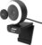 Hama Webcam mit Licht, Fernbedienung, Zoom, mobil (QHD 2K PC-Kamera mit Dual Mikrofon, Streaming-Cam, Ringlicht-Webcam Abdeckung, Autofokus, 360° drehen 89° neigen, 1/4-Zoll-Gewinde f. Stativ) schwarz