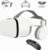 VR-Set Virtual Reality VR für Telefon, kabelloses Bluetooth-VR-Headset VR-Brille 110 ° FOV, unterstützt 4,7-6,2-Zoll-Handy, kompatibel für Android iOS iPhone 13 12 11 Pro Mini X R S (Weiß)