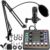 Xisono Podcast Ausrüstungs Bundle,Audio Schnittstelle und DJ Mixer und BM-800 Kondensator mikrofon,Podcast Mikrofon,Studio-Ausrüstung mit Mikrofonarm,Bluetooth für Podcast,Streaming,Voice Over,PC