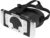 Eawfgtuw VR-Brille für Schalter, immersives 3D-Gaming-Erlebnis, verstellbares Kopfband, ABS-Material, kompatibel mit Spielen, mehrere Farben erhältlich (schwarz)