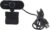 Dilwe PC-Kamera mit Mikrofon, 4MP Full HD-Computerkamera, 4k-PC-Grad-Rotation USB-Webcam-Kamera für Live-Übertragung/Netzklasse/Videokonferenz/Live-Netzwerk(Schwarz)