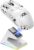 ATTACK SHARK X6 49g Superlight Maus mit magnetischer Ladestation, PixArt PAW3395 Gaming-Sensor, BT/2,4G kabellose/kabelgebundene Gaming-Maus mit Band, 26000 DPI, X3 Upgrade-Mäuse für Win11 (weiß)