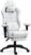 Gaming Chairs – Dowinx Gaming Chair Fabric with Pocket Spring Cushion, Ergonomic Gaming Chair with Massage Function, PC Office Chair Large and High with Footrests XXL, White