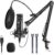 Streaming-Equipment – MAONO AU-PM421 USB Microphone with One Touch Mute Switch Professional Cardioid Condenser Podcast Microphone 192 kHz/24 Bit and Microphone Amplification Button for Radio, Recording, Games, YouTube