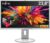 Fujitsu B24-8 T 24 Zoll Business Computer Monitor, Desktop Gaming Monitor, FHD 1080p, (DisplayPort, VGA, DVI, Neigbar, VESA), PC Bildschirm (Generalüberholt), Weiß / Hellgrau