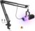 zealsound USB Mikrofon mit Arm, RGB Gaming-Mikrofon für PC, Handy PS5, Laptop,Tablet, Kondensatormikrofon mit Rauschunterdrückung, Stumm, Gain-Regler für Streaming, Podcasting, ASMR,Gesangsaufnahmen