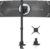 Monitor Halterung 1 Monitor 24-57 Zoll – Extra Hoch Höhenverstellbar bildschirmhalterung, Monitor Stand hält bis zu 27 kg, VESA 75/100/200 mm, Schwarz