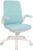 Gaming Chairs – Easy White Mint Office Chair, Ergonomic Backrest, Adjustable Armrests, Folding Desk, Home, Office, Home Office
