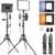 Streaming-Equipment – NEEWER Basics BP300 LED Panel Video Light Set, Bi-Colour 2700-6500 K Dimmable Studio Light with 2.59 Inch Tripod Stands and 2 Mobile Phone Holders, 850lux for Photography, Films, Recording, Streaming