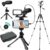 Streaming-Equipment – Movo iVlogger iPhone,Android Compatible Vlogging Kit with Full Size Tripod – Mobile Phone Video Kit Accessories: Tripods, Phone Holder, Video, Vlogging Recording
