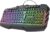 Trust Gaming GXT 881 Odyss Halbmechanische LED Gaming Tastatur, Deutsches QWERTZ Layout, Beleuchtete Tastatur, 6 Verschiedenen Lichtmodi, Anti-Ghosting, USB Plug & Play, PC/Laptop – Schwarz