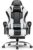 Gaming Chairs – GTPLAYER Gaming Chair Office Chair Massage Gaming Chair Ergonomic Gamer Chair with Footrest Headrest Massage Lumbar Cushion Padded Gaming Chair Swivel Chair White