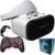 CXCZFG VR Brille, 3D Virtual Reality-Brille Mit HD 100° FOV, 3D Virtual Reality Headset Für Handy, Komfortables VR-Glasses Für iPhones, Samsung Und Android-Smartphones (4.7-7.1 Zoll)(V8)