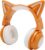 Yunseity Bluetooth-Headset mit Katzenohren, Kabelloser Faltbarer Kopfhörer mit 7 LED-Lichteffekten, Süßes Over-Ear-Gaming-Headset mit Eingebautem Mikrofon für Smartphones, Tablets, PCs, Laptops(Gelb)