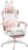 Gaming Chairs – Dowinx Gaming Chair Ergonomic Gaming Chair with Footrest, Gaming Chair & PC Chair Gaming with Fabric, Desk Chair Ergonomic, Gamer Chair Comfortable, Gaming Chair for Adults, Pink White
