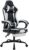 Gaming Chairs – Gaming Chair, Computer Chair, Ergonomic Gaming Chair with Footrest, Office Chair, Ergonomic Computer Chair with Lumbar Support, Black and White