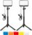 Streaming-Equipment – UBeesize 2er-Pack LED Videolicht Dimmbares Kamera Licht mit Einstellbar Stativ Ständer und Farbfilter für Videokonferenzen Beleuchtung / Spielestreaming / YouTube-Videofotografie