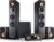 Teufel Ultima 40 Surround 5.1-Set – Heimkino Lautsprecher 5.1 Soundanlage Kino Raumklang Surround Subwoofer Movie High-End HiFi Speaker – schwarz