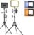 Streaming-Equipment – NEEWER Basics BP300 2 Pack LED Video Light Panel with 59 Inches / 150 cm Tripod Stand and Phone Holder, 2700 6500K 850Lux Bi-Colour Dimmable Studio Lighting for Photography Films Recording Live Streaming, Pack of 2