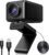 Webcam – EMEET 1080P HD Webcam, Streaming Webcam with 4 De-Noise Micros, Smart AI Focus & Low Light Correction, Adjustable FOV, Privacy Cover, Plug & Play USB-C Webcam for YouTube, Gaming Twitch, PC/Mac