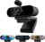 Webcam – Smilodon 1080P HD Webcam, Pro, with 110° Wide Angle, Privacy Screen, Tripod, for Conferences, Live Streaming, Recording, Compatible with Skype/Zoom/Teams/YouTube