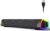 SOULION R30 Plus Computer Lautsprecher, USB-betriebene Bluetooth PC-Soundbar, LED-Lichter mit Schaltertaste, tragbare Computer-Soundbar für Desktop Laptops, Schwarz (kein 3,5-mm-AUX)