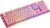 DELTACO GAMING PK75 – Gaming Tastatur (RGB Beleuchtung, 100%, 105 Tasten, Deutsches Layout QWERTZ) – Pink/Rosa