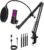 Streaming-Equipment – FDUCE M160 USB Gaming Microphone Set for PC, RGB Condenser Podcasting Microphone with Monitor Socket, Quick Mute Switch, Gain Control, Pop Filter, Microphone Boom for Streaming, Podcasting, Gaming