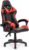 Gaming Chairs – GARDENIA Ergonomic Gaming Chair Red Black Sporty Design High Back Adjustable PVC Seat Swivel Perfect for Office, Studio, Gamers and Streamers