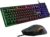 Gaming Tastatur & Maus – The G-LAB Combo Krypton – AZERTY USB Anti-Ghosting Gaming Keyboard + Gaming Mouse 6 Buttons 3200 DPI – Gamer Pack Wired PC PS4 Xbox One Mac RGB Backlight (Black)