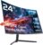 H24S17 24 Zoll Curved Gaming Monitor (1500R, 165Hz, 6ms, FreeSync/G-Sync) HVA Panel, 110% sRGB, Full HD 1920×1080, 2X HDMI 2.0, DP1.4, Software-Blaulichtfilter, VESA 100x100mm
