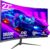 27 Zoll Curved Gaming Monitor 165Hz/ 180Hz, PC Bildschirm Full HD 1080P, Rahmenloses 1800R Computerbildschirm mit FreeSync und Eye Care Technologie, unterstützt VESA