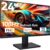 KOORUI 24 Zoll Gaming Monitor mit Lautsprecher, VA, FHD 1920 * 1080p, 100Hz, 75 x 75 mm VESA Mountable, Adaptive Sync Kompatibel, Eye Care, Rahmenlos