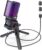 Streaming-Equipment – zealsound Gaming USB Microphone PC, for Streaming Podcast Studio, for PS4 PS5 Mac Mobile Phone, with Type-C Adapter, RGB Control, Mute Button, Tripod, Pop Filter & Shockmount, Headphone Jack
