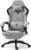 Gaming Chairs – Dowinx Gaming Chair Fabric with Spring Cushion, Massage Gaming Chair with Footrest, Ergonomic PC Chair, Gamer Chair, Office Chair, 150 kg Load Capacity, Grey