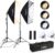 Streaming-Equipment – Softbox Set Photo Studio, FGen 85 W 2 x 50 x 70 cm Softbox LED Lighting Set with 2700-6400K, 2 m Fully Adjustable Light Stand for YouTube, Tiktok Video Recording, Studio Portraits, Photography