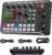 Streaming-Equipment – ALLWIN Live Sound Card and Audio Interface with DJ Mixer Effects and Voice Changer F998 Bluetooth Stereo Audio Mixer for Live YouTube Streaming, PC, Recording Studio and Gaming