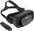VR Brille Handy mit Fernbedienung, 3D Virtual Reality Headset mit Anti-Blaulicht HD-Linsen, Kompatibel mit iPhone & Android 4,7–7 Zoll, Ideal für Filme & Spiele
