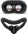 Compatible with Oculus Quest 2 Face Pad Replacement – VR Face Interface Bracket with Light Blocking Nose, VR Breathable Holes Leather Face Pad Cover Cushion Protective for Meta Quest 2 Accessories