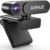 Ohne Mikrofon HD-Webcam, 2K QHD/FHD 1080p mit Sichtschutzschild, drehbare 360°Computerkamera, Plug&Play, Autofokus, geeignet für Skype, Auto-Zoom, Meeting, Streaming, kompatibel mit Windows/Mac