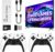 Gaming Consoles & Controllers – Retro Game Console/Video Game Console/2 Game Controllers, Internal 64GB Card/Over 30,000 Games, Arcade Screen 1080P/720P HDM-(White+Black)