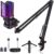 Streaming-Equipment – zealsound USB Gaming Microphone for PC Mac iPhone with RGB/Mute/2 Adapter & 2 Stands (USB-C & Lightning Adapter, Tripod & Boom), Plug & Plug PC Mic for Podcast, Streaming Twitch YouTube to Windows PS5