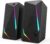 Redragon GS510 Waltz RGB Desktop-Lautsprecher, 2.0-Kanal-PC-Stereo mit LED-Hintergrundbeleuchtung, verbessertem Bass und leicht zugänglicher Lautstärkeregelung, mit USB und 3,5-mm-Kabel