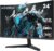 KOORUI 24 Zoll Curved Gaming Monitor, 1ms 180Hz FHD PC Bildschirm 1500R, Adaptive Sync VESA 100x100mm HDMI 2.0/DP 1.2, Schwarz 24E6CA