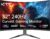 Gaming PC & Gaming Monitors – KTC 32 Inch Curved Gaming Monitor, 1000R, 2K WQHD (2560 x 1440p), 240 HZ, 1 ms, Adaptive Sync, 122% sRGB, 4000:1 Contrast, 2 x DP 1.4 (240 HZ), 2 x HDMI 2.0 (144 HZ), Supports Tilt and Vesa